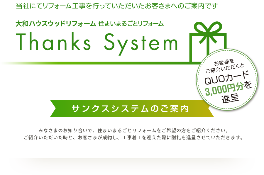 サンクスシステムのご案内