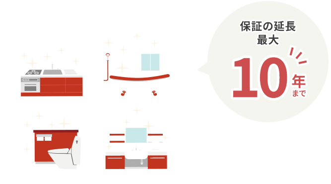 ”保証の延長最大10年”