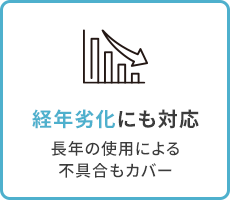 ”経年劣化にも対応”